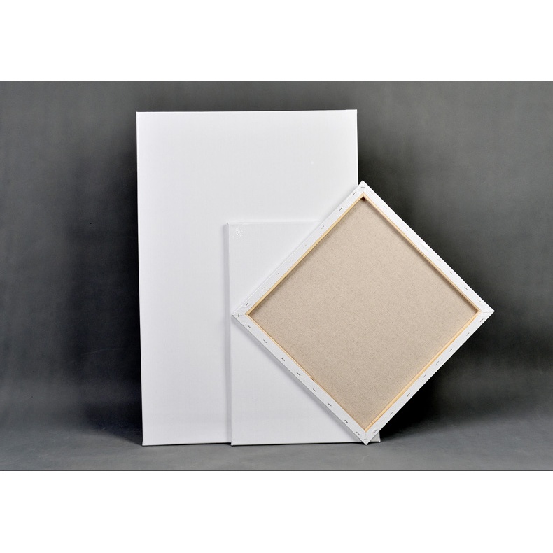 Linen Stretched Coated Canvas Board Frame for Oil Painting Acrylic ...