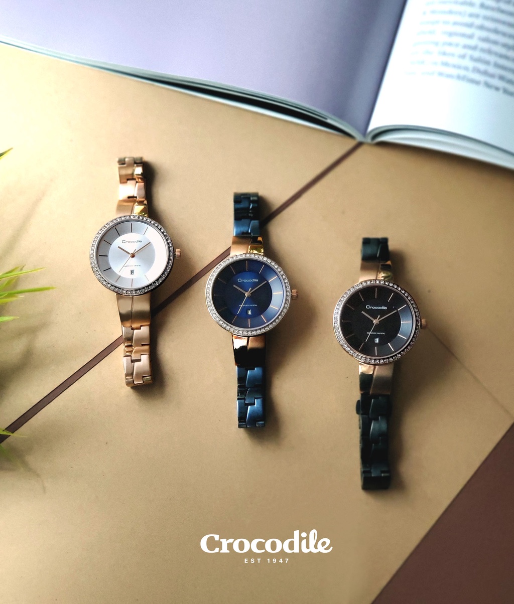 Crocodile watch clearance swarovski