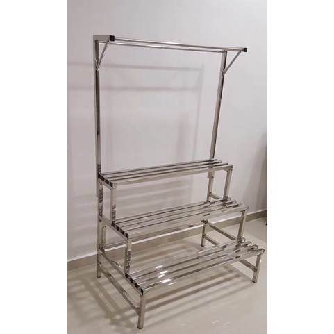 ready stock Stainless Steel Flower Stand Rack BUNGA RAK STAINLESS STEEL ...