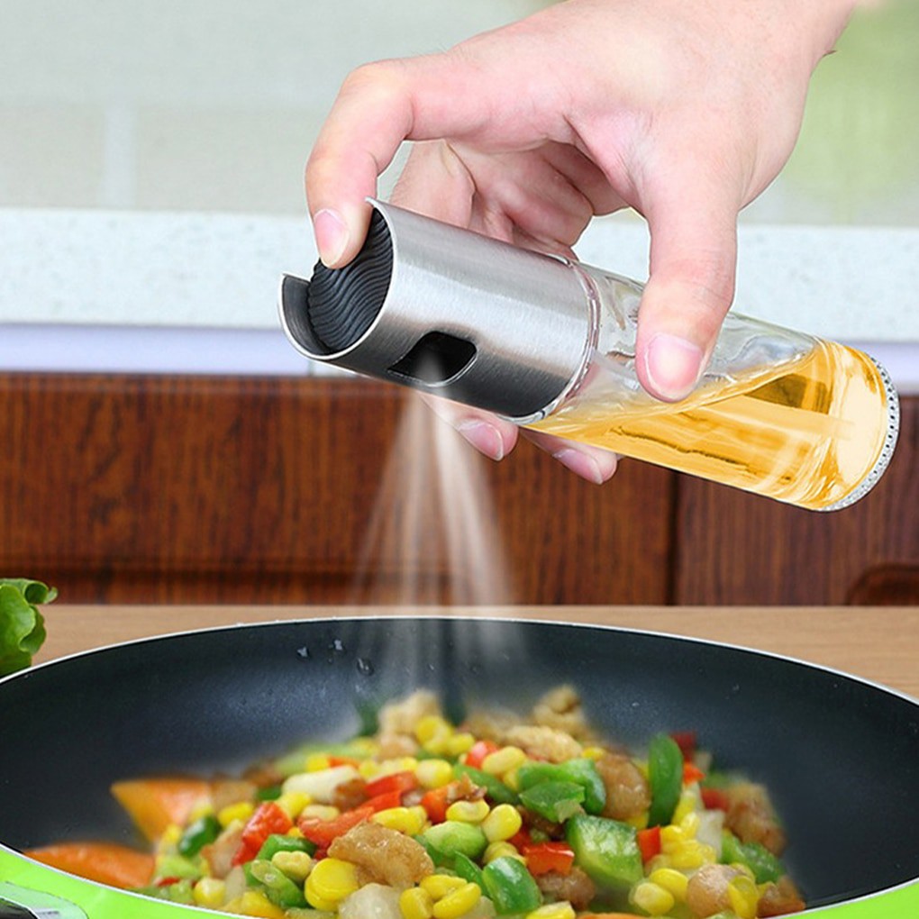 100ml Kitchen Olive Oil Sprayer Bottle Pump Oil Pot Leak-Proof Grill ...