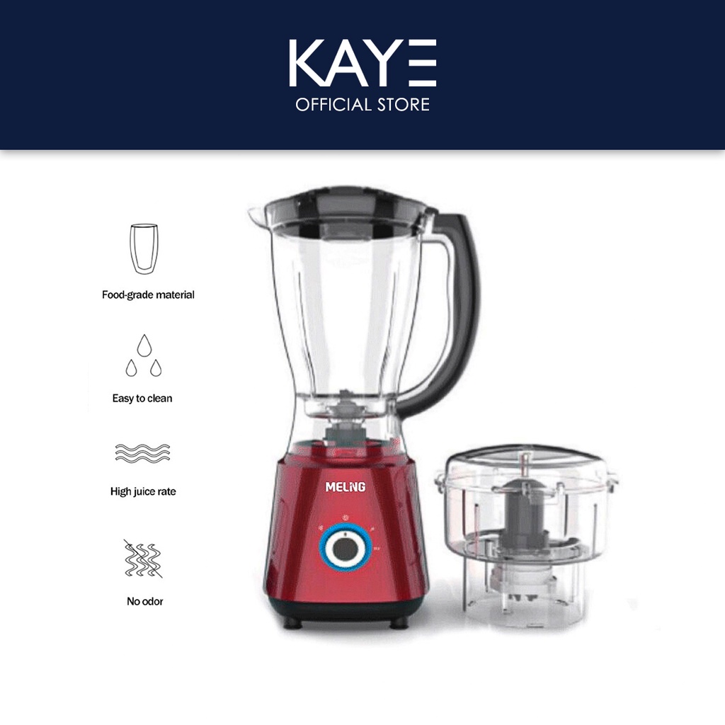 MELNG 1500ML BL468BE Multi-Functional 3-Speed Blender - Food Processor ...