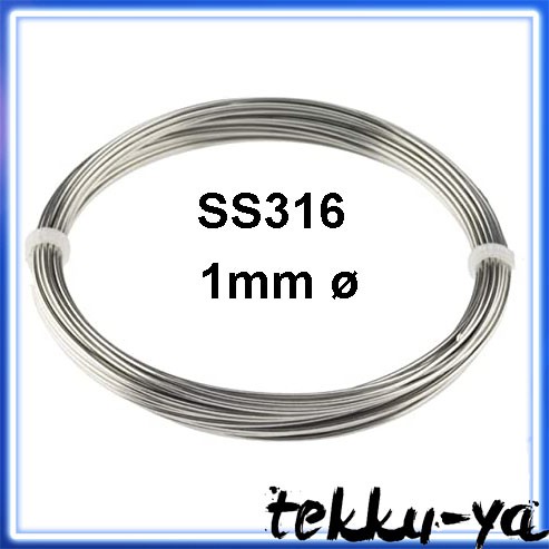 SS 316 Stainless Steel Wire Single Strand SS316 Tie Wire Soft 1mm ...