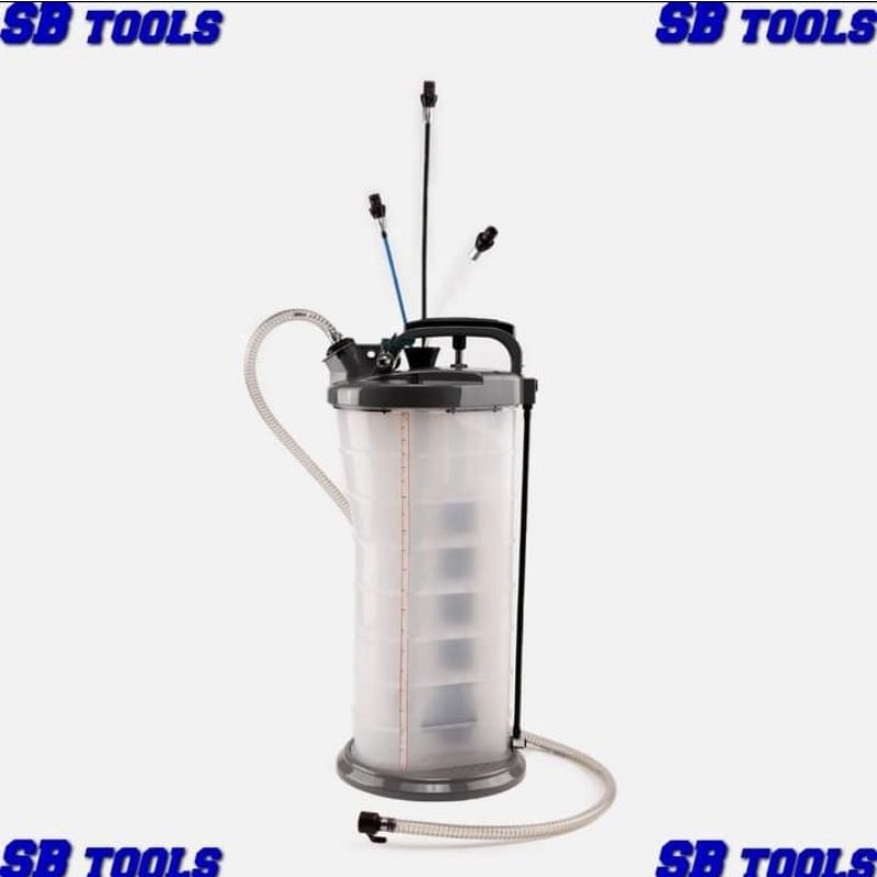 SB Tools 10L Manual & Pneumatic Fluid Extractor With 4pcs Nylon Hose