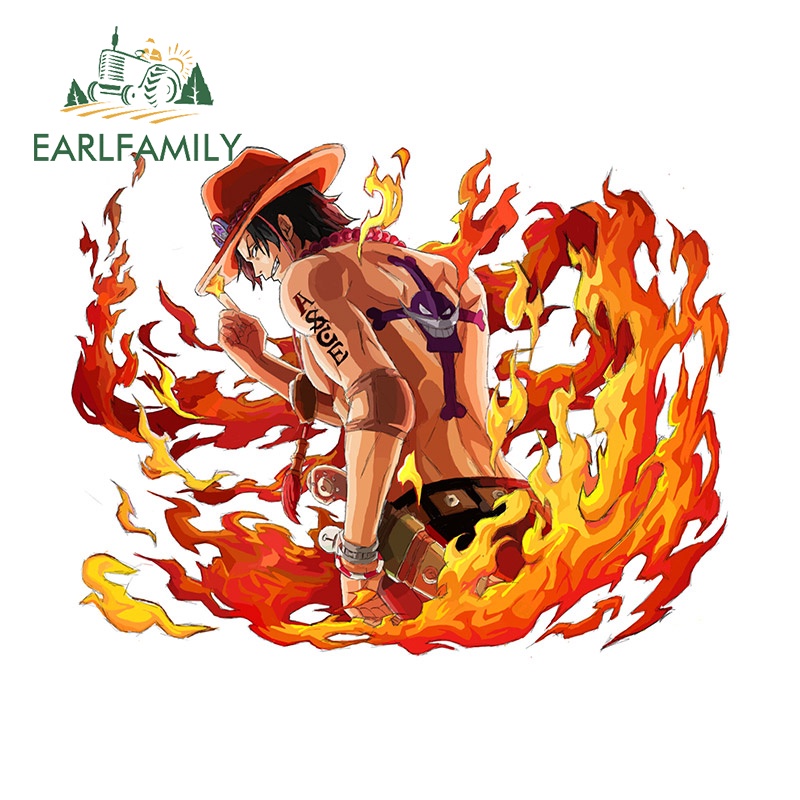 EARLFAMILY 13cm x 10.2cm Car Stickers for One Piece Camper JDM Car ...