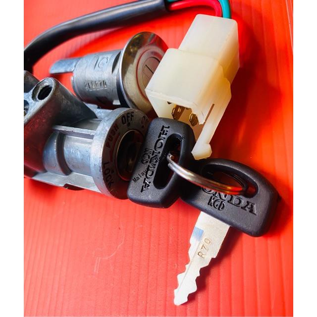 High Quality 100 ORIGINAL Honda Ex5 Dream Key Set kunci keyset main switch suis Shopee Malaysia