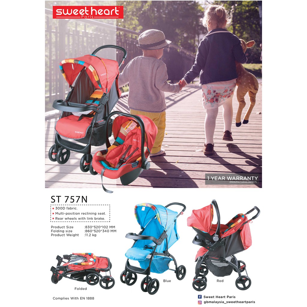 Sweet heart paris stroller review clearance
