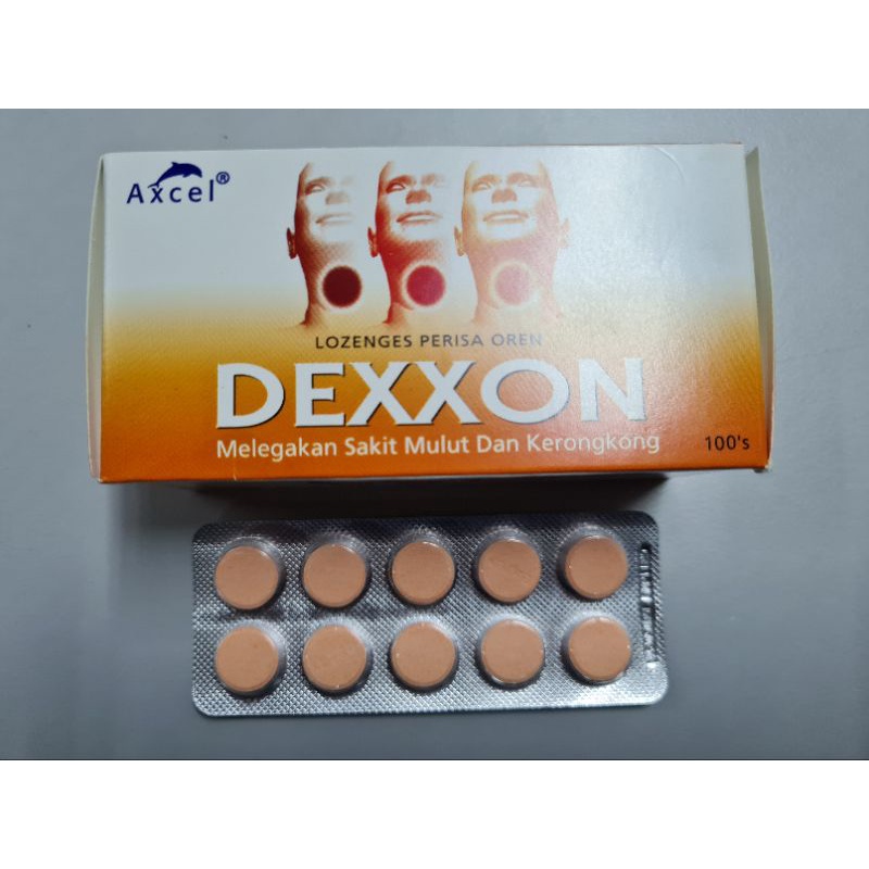 Dexxon Lozenges (Gula gula hisap melegakan sakit mulut dan kerongkong