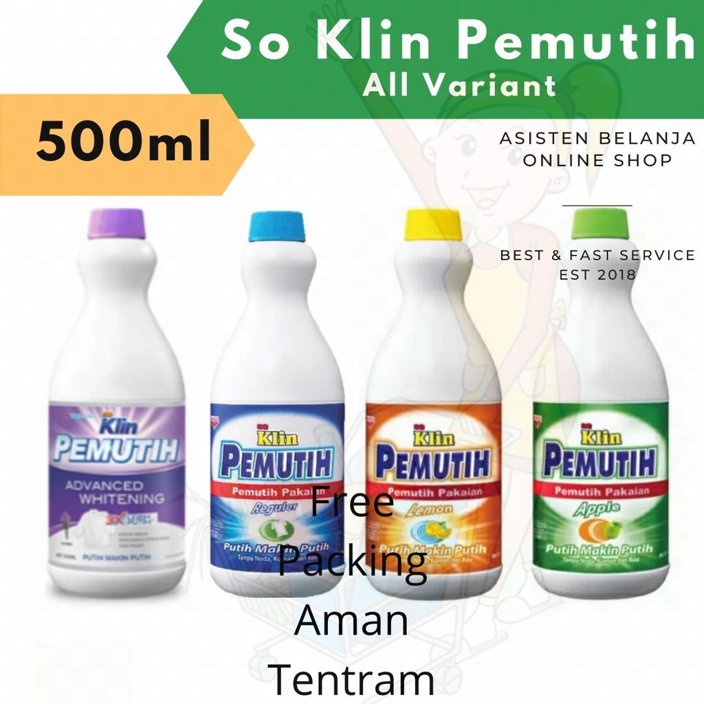 So KLIN S Clothes Bleach Bleaching 500ml 500ml Lavender Regular Lemon