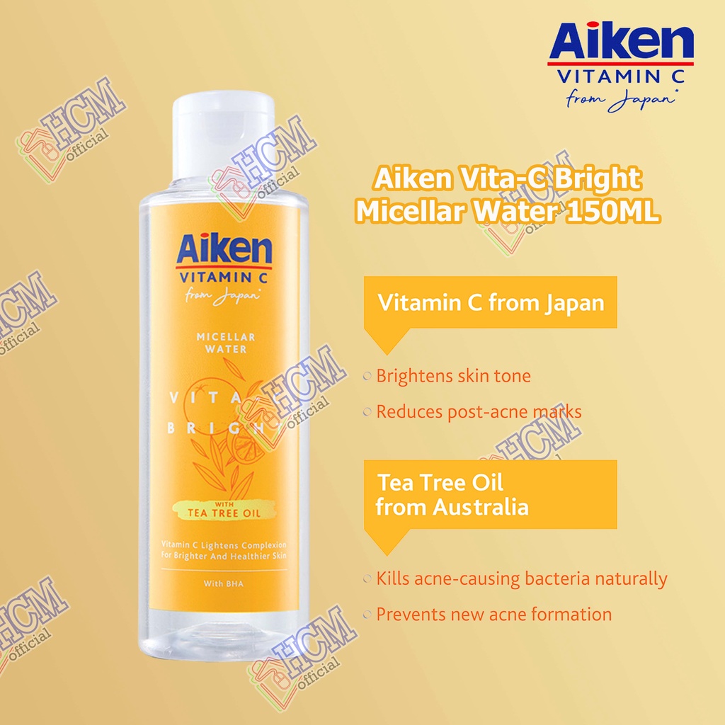 AIKEN VITAC BRIGHT MICELLAR WATER 150ML Shopee Malaysia