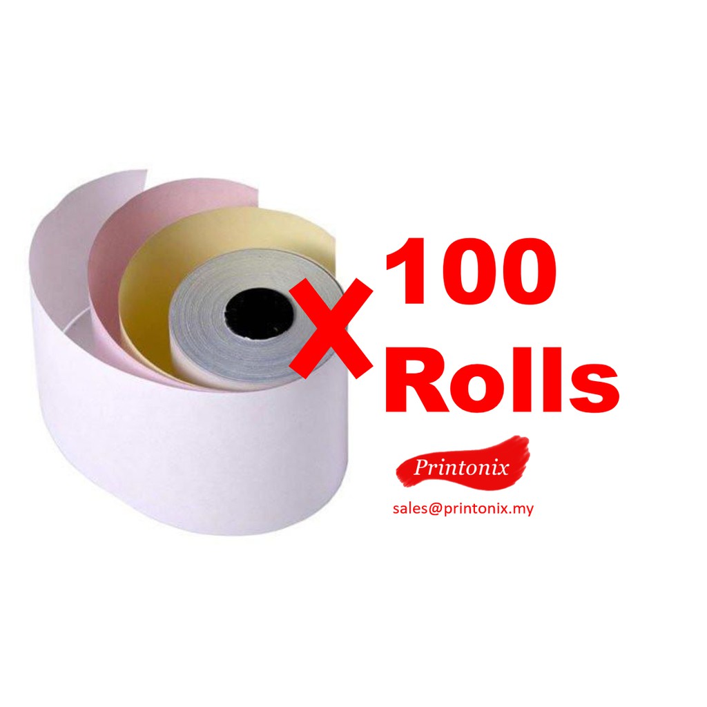 Cash Register Receipt Printer Paper Roll 3ply NCR Paper Roll 76mm x