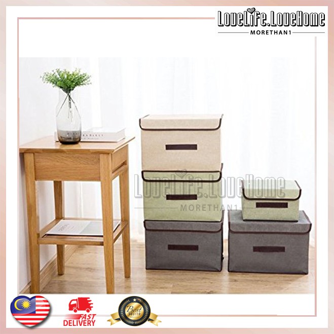 Storage Cube Box Fabric Foldable Collapsible Storage Box Bin Organizer ...