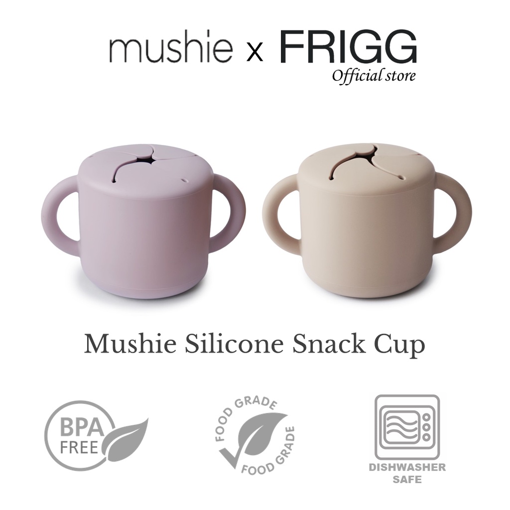 Mushie Snack Cup - Baby Food Feeding Learning Toddlers Kids 2 Handles ...