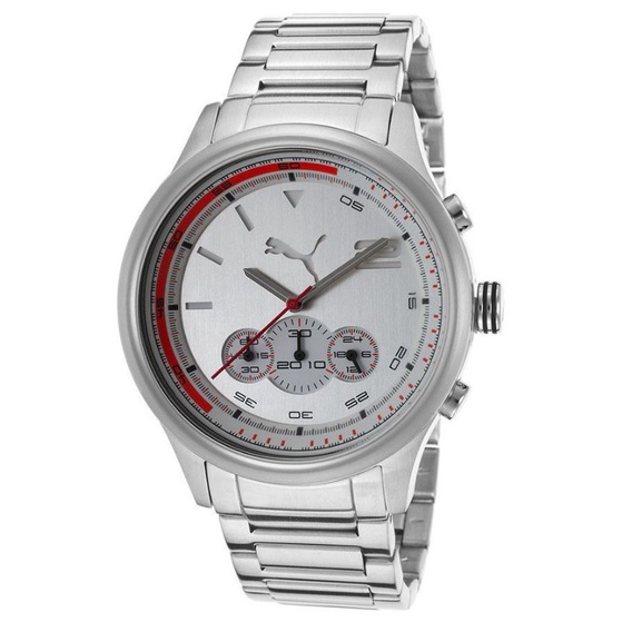 Puma Men s Chonograph Silver Stainless Steel Watch PU102741004 Shopee Malaysia
