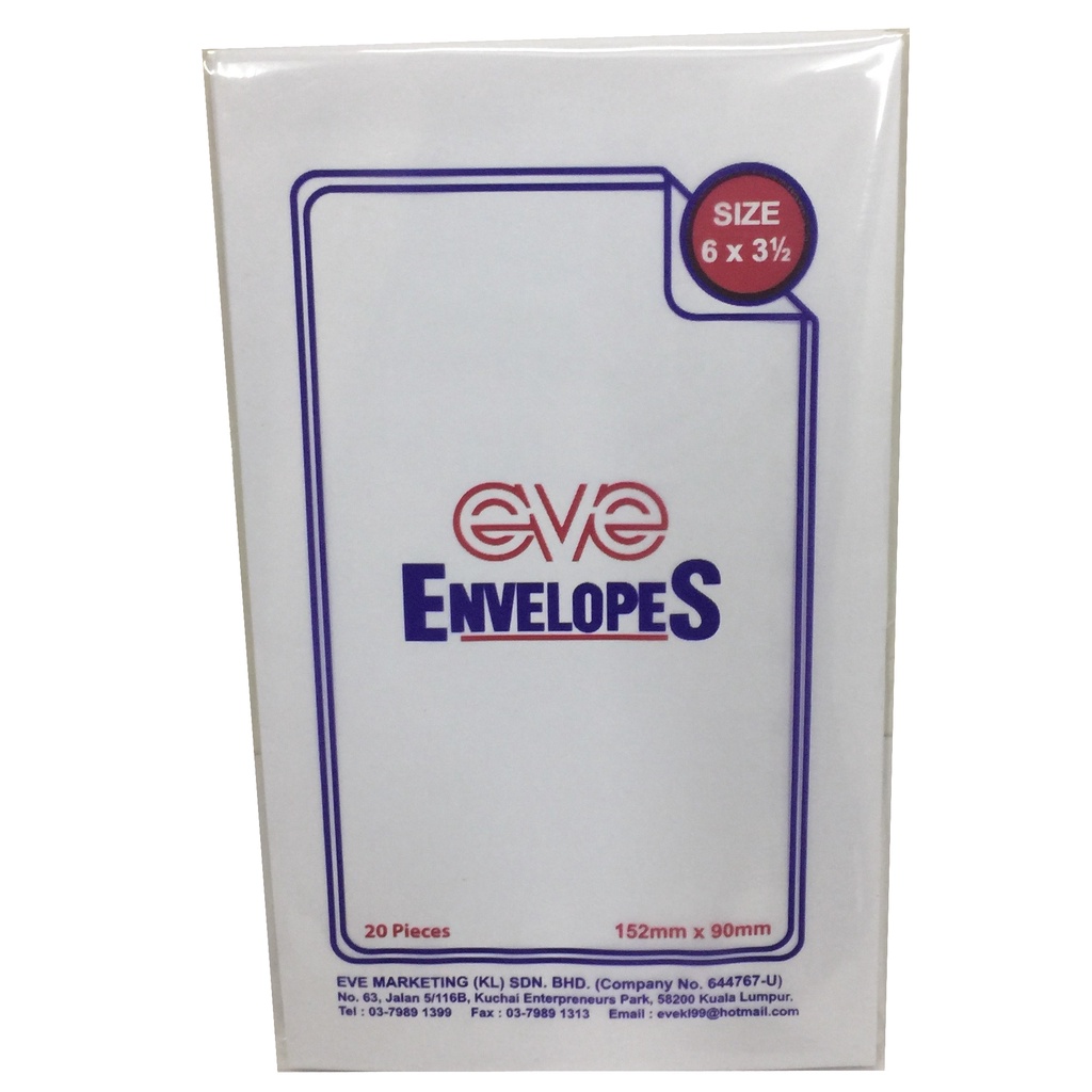 EVE Envelope 6 X 3
