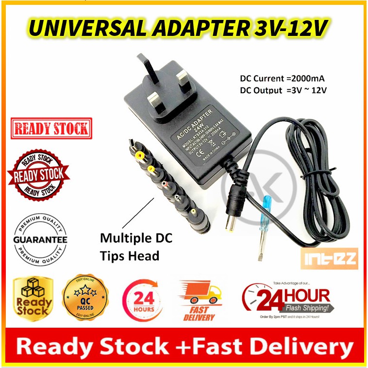 Quality Digital Power Adaptor 240V AC To DC Current Universal Adapter ...