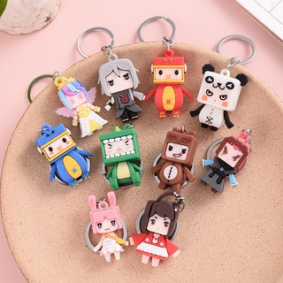 1pc Cartoon Rabbit Doll Keychain Cute Fuzzy Animal Key Ring Purse Bag  Backpack Car Charm Women Boys Girls Childrens Day Gift, High-quality &  Affordable