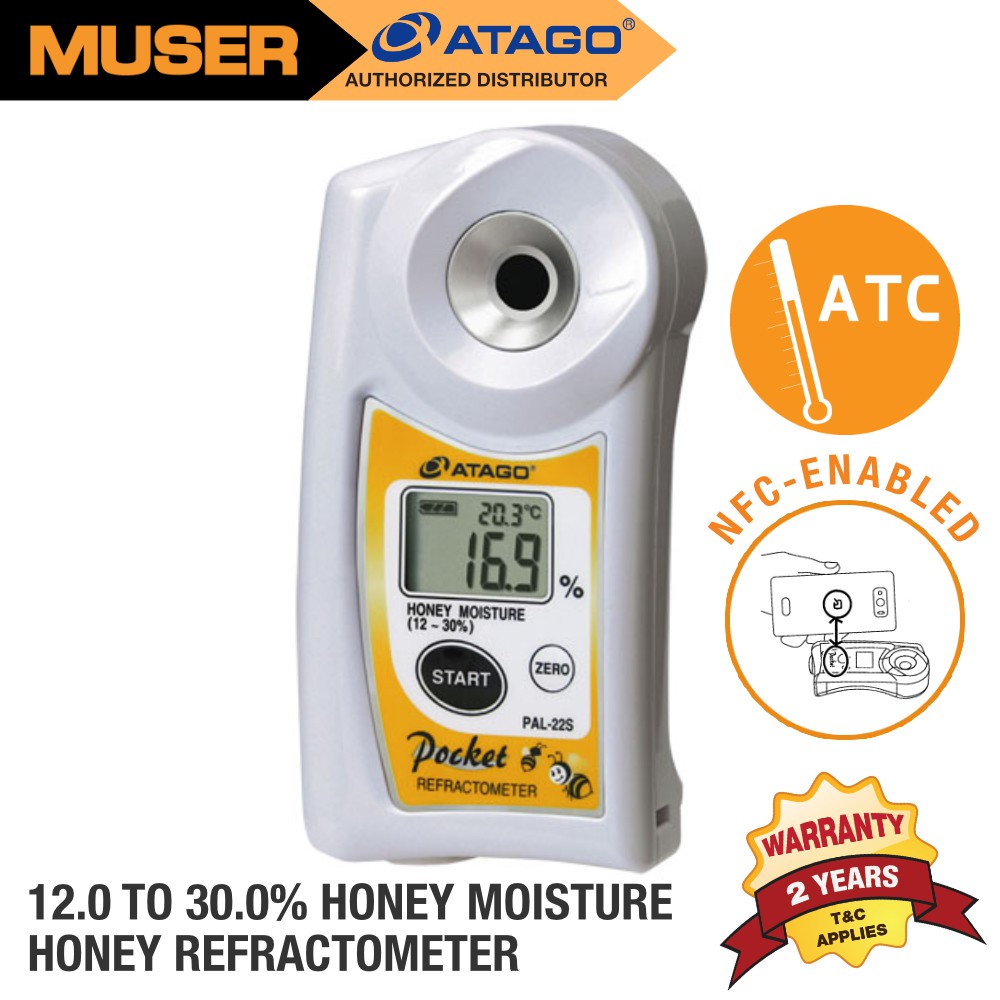 Atago PAL22S Honey Moisture Digital Refractometer Shopee Malaysia