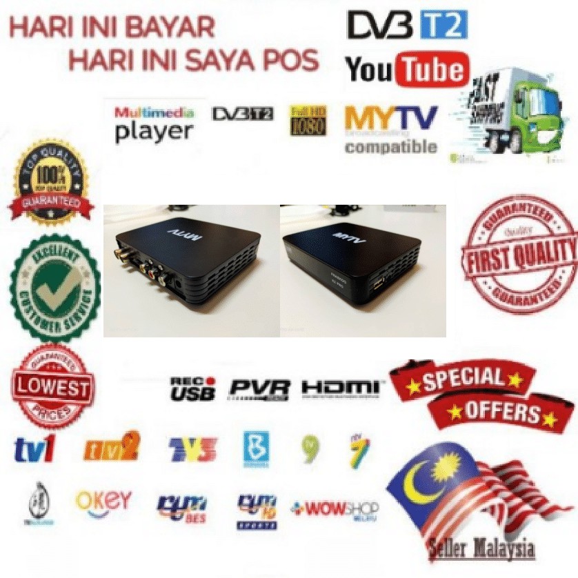 MYTV Digital Decoder Set Top Box ready stock | Shopee Malaysia