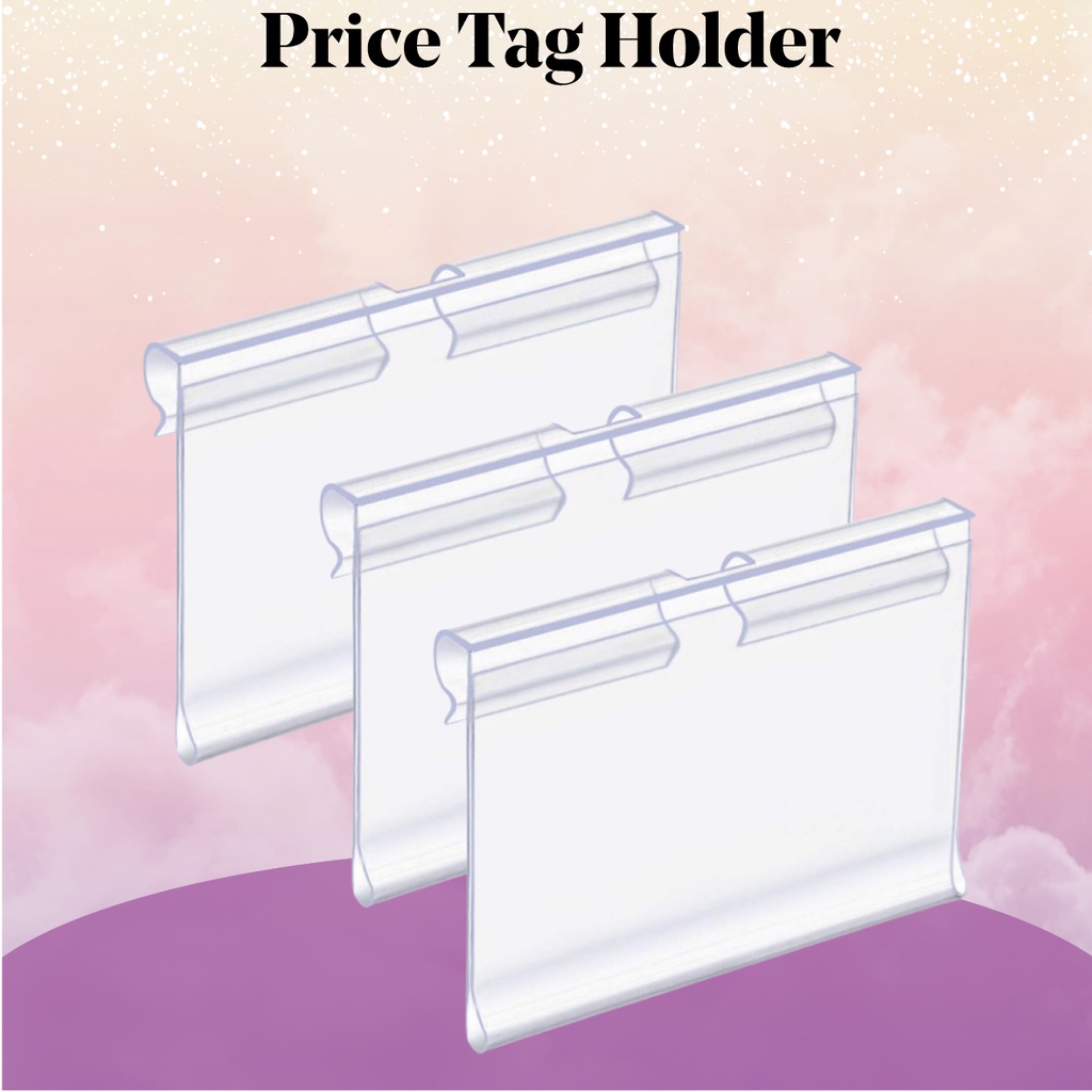 JME Ready Stock Price Tag Holder Label Holder 10pcs per pack