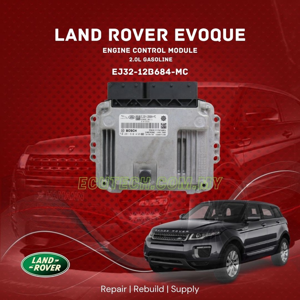 LAND ROVER EVOQUE 2016 EJ32-12B684-MC ENGINE CONTROL MODULE ECU GENUINE ...