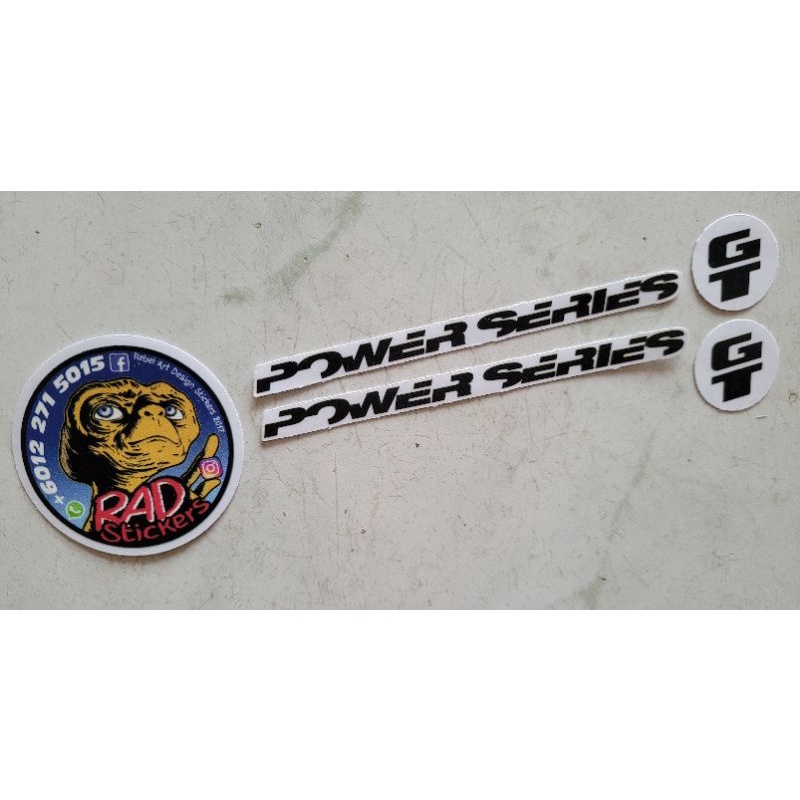 GT Power Series Cranks decals set Old School BMX