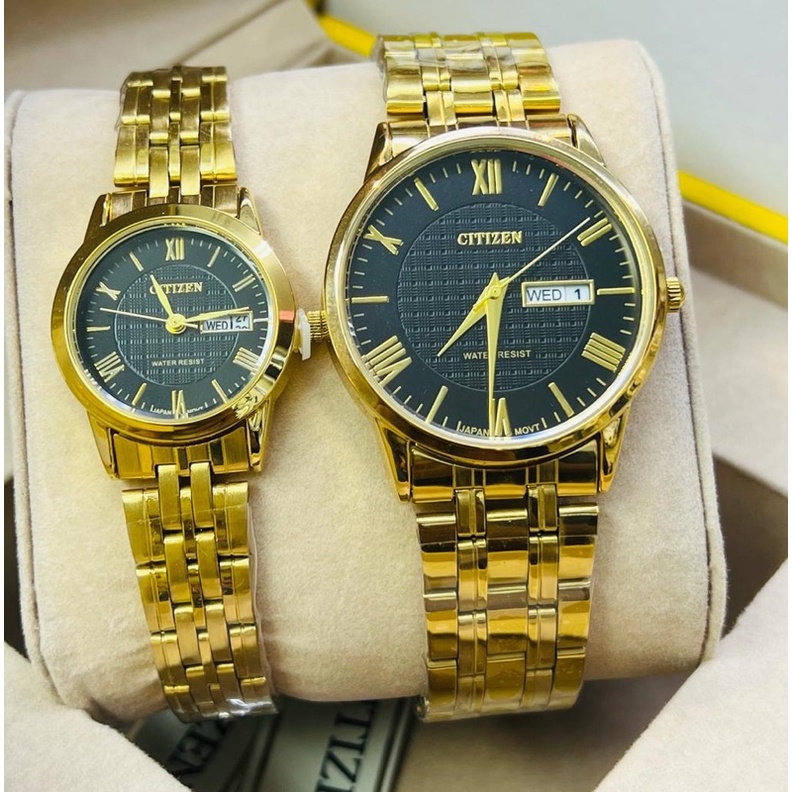 CITIZEN COUPLE WATCHES SWEET GIFT SET WATCH STAINLESS STEEL Shopee Malaysia