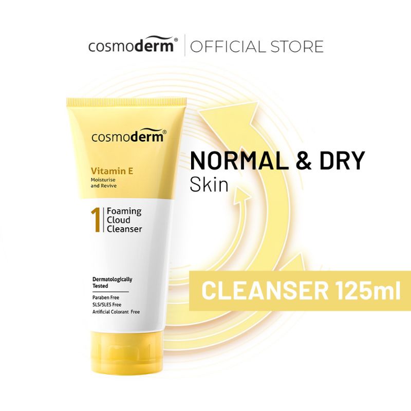 Cosmoderm Vitamin E Foaming Cloud Cleanser 125ml | Shopee Malaysia