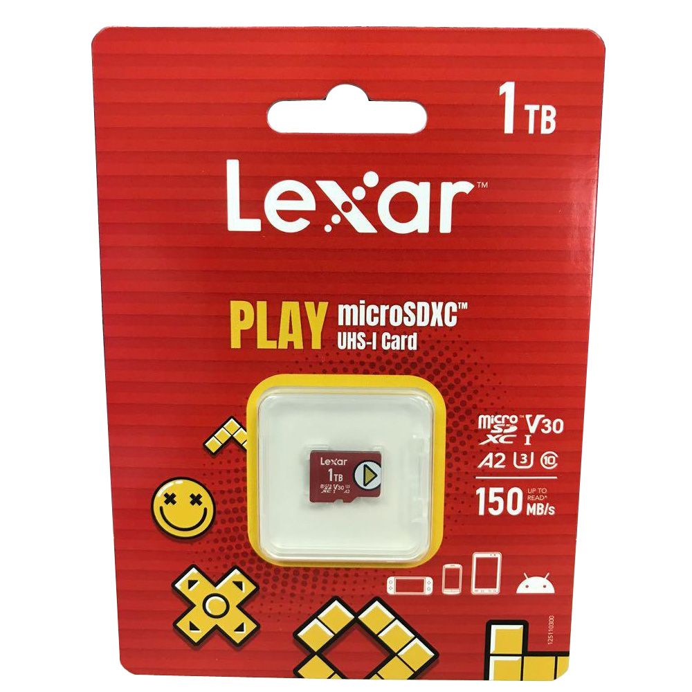 Lexar PLAY 1TB UHSI microSDXC Memory Card for Gaming Consoles