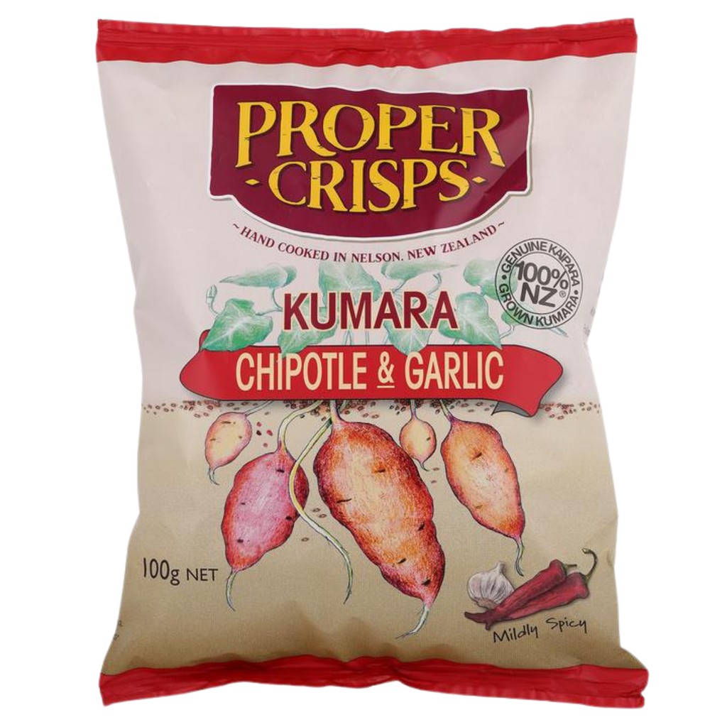 CHIPS Proper Hand Cooked Crisps Kumara Chipotle & Garlic (100g) EURO SNACKS Shopee Malaysia
