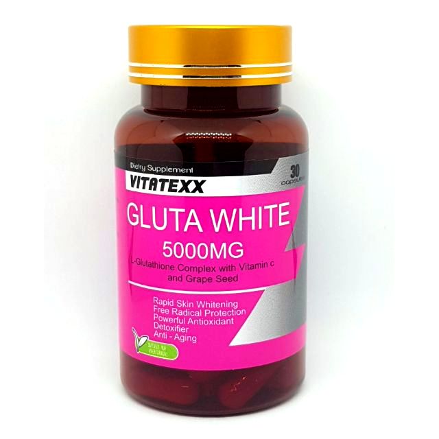 skin whitening glutathione 5000mg VITATEXX GLUTA WHITE 5000MG UK WHITENING BOOSTER