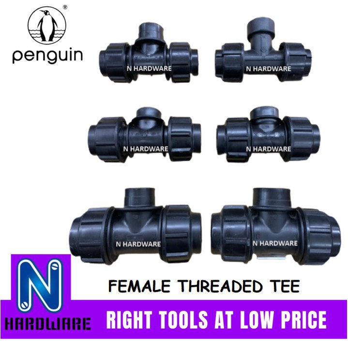 [1pieces] of HDPE FITTINGS FEMALE TEE THREADED THREAD, Poly pipe ...