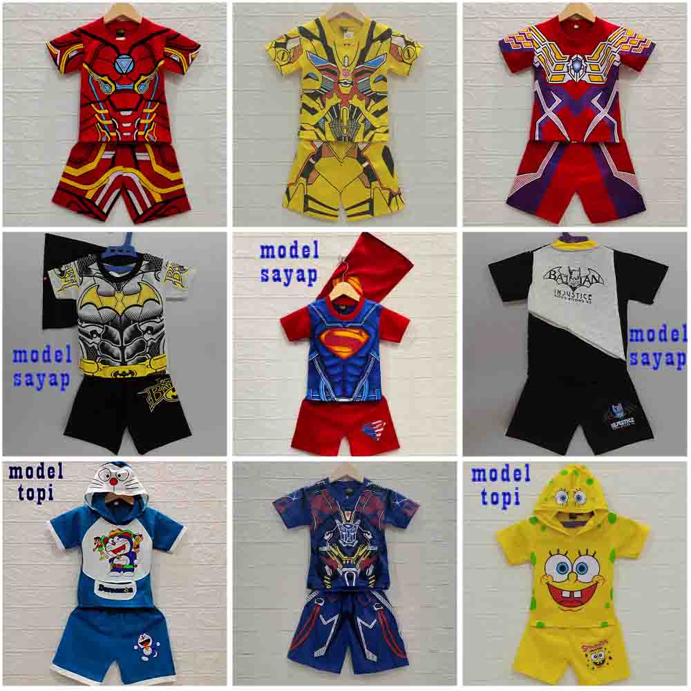 Mkids88 Superhero Children S T Shirt Suit Ironman Bumblebee Optimus