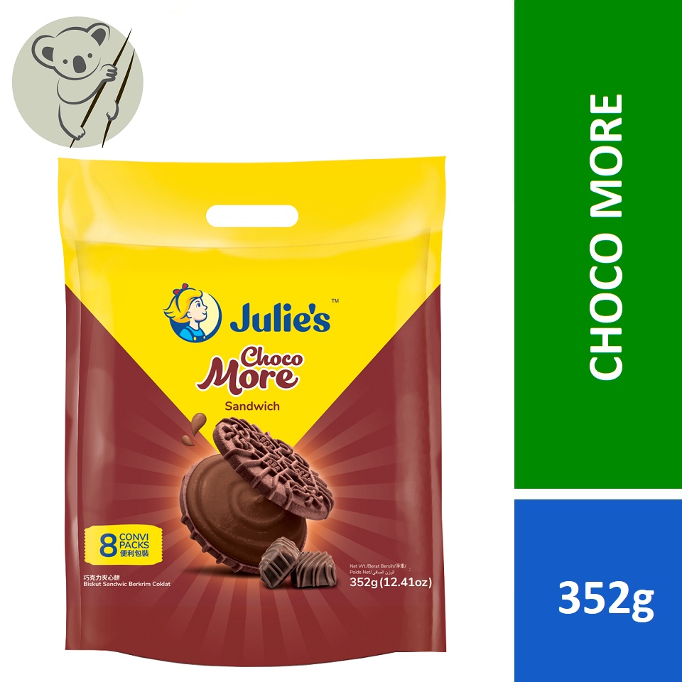 Julie's Choco More Sandwich Chocolate Biscuits (352g) 8packs | Julie ...