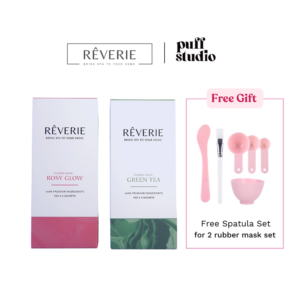 REVERIE Touch Rubber Mask (Green Tea/ Rosy Glow) | Shopee Malaysia
