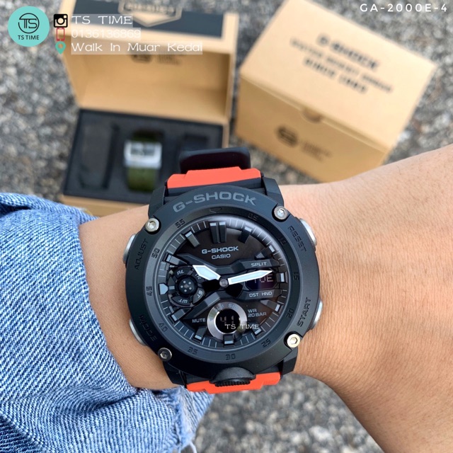 G SHOCK Sleek Analog Digital With Carbon Core Guard GA 2000 GA 2000E 4 Shopee Malaysia