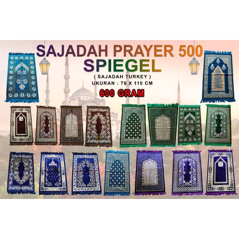 Turkish spiegel prayer mat turkey al jeddah 70x110 soft | Shopee Malaysia