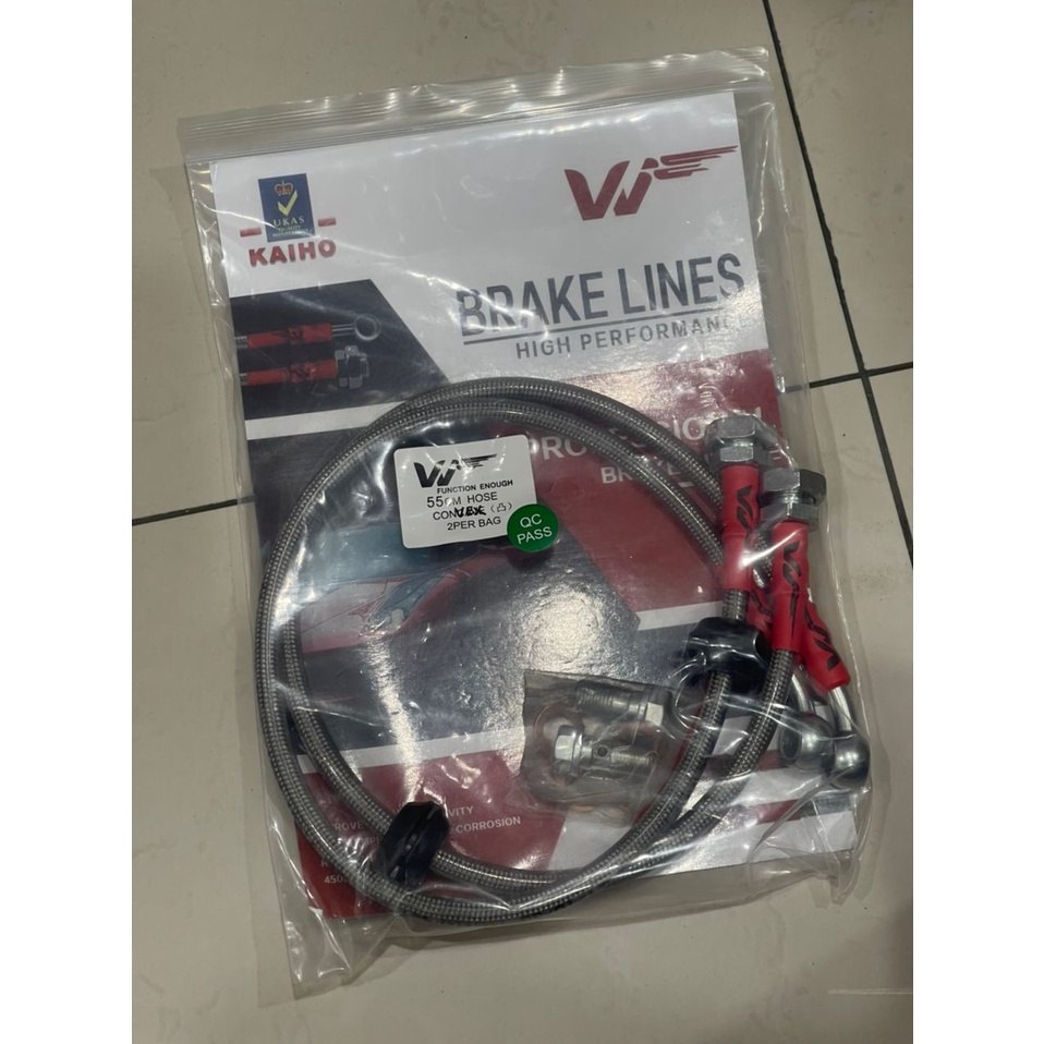 VJE Braided Hose KAIHO Stainless Steel Braided Brake Hose Shopee