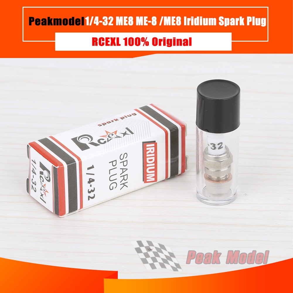 Rcexl 1/4-32 ME8 ME-8 /ME8 Iridium Spark Plug for RC JBA NGH Gasoline ...