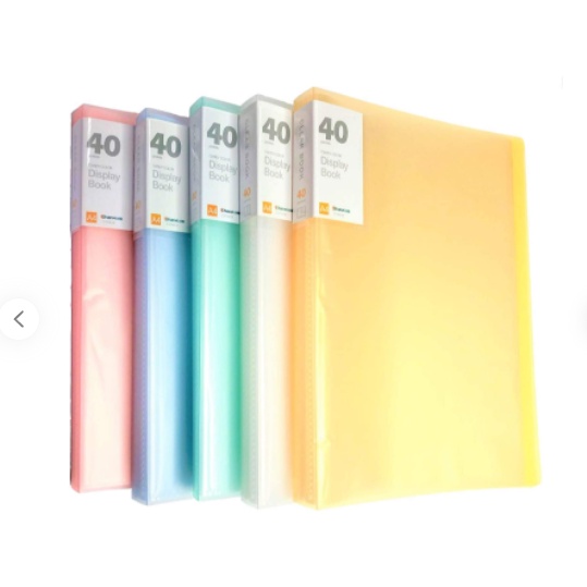 A4 PP Display Book, 40 Transparent Pockets Solid Polypropylene