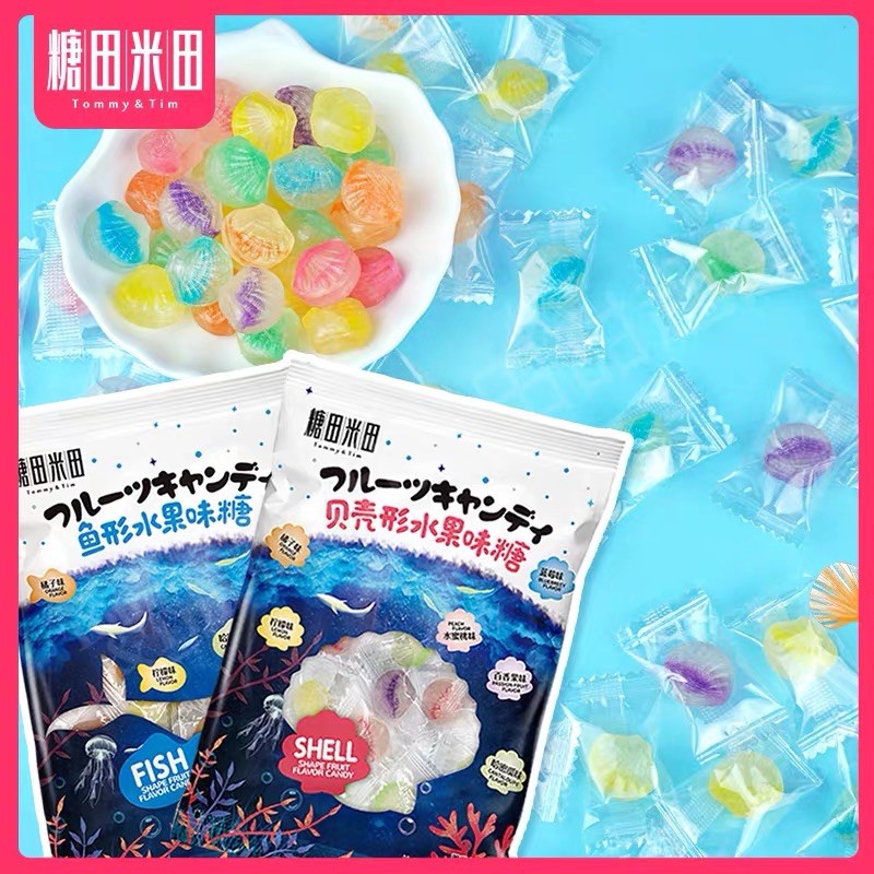🍬糖田米田🍬海洋水果味糖 80g🍬Tommy & Tim🍬Undersea World Fruits Flavour Hard Candy ...
