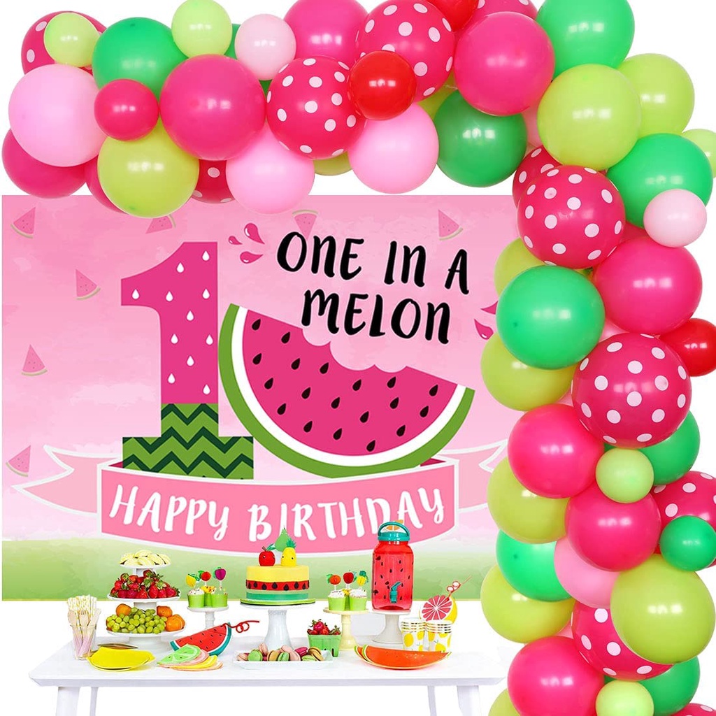 JOYMEMO Storybook First Birthday Decorations - "First Chapter" Banner & Happy 1st Birthday Banner, Book Theme Party
