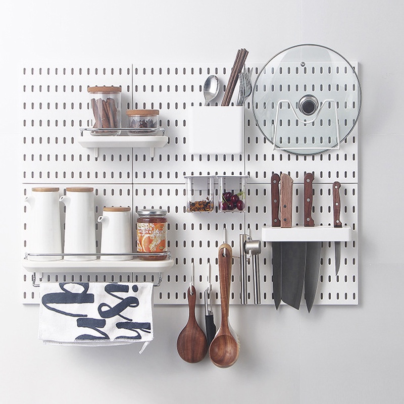 Perforated Board Wall Mount Storage Display Easy Install Garage