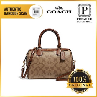 Coach Mini Bennett Satchel In Signature Canvas F32203