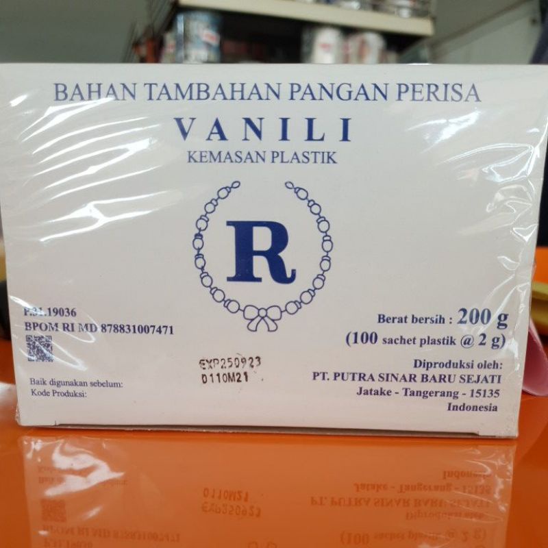 Vanilla VANILLI R Powder SACHET Flavor per pack Food Fragrance | Shopee ...