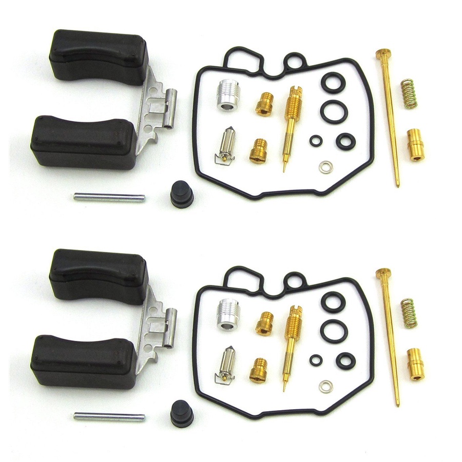2 Sets Carburetor Rebuild Repair Kit with Floats For CX500 CX500D 1978