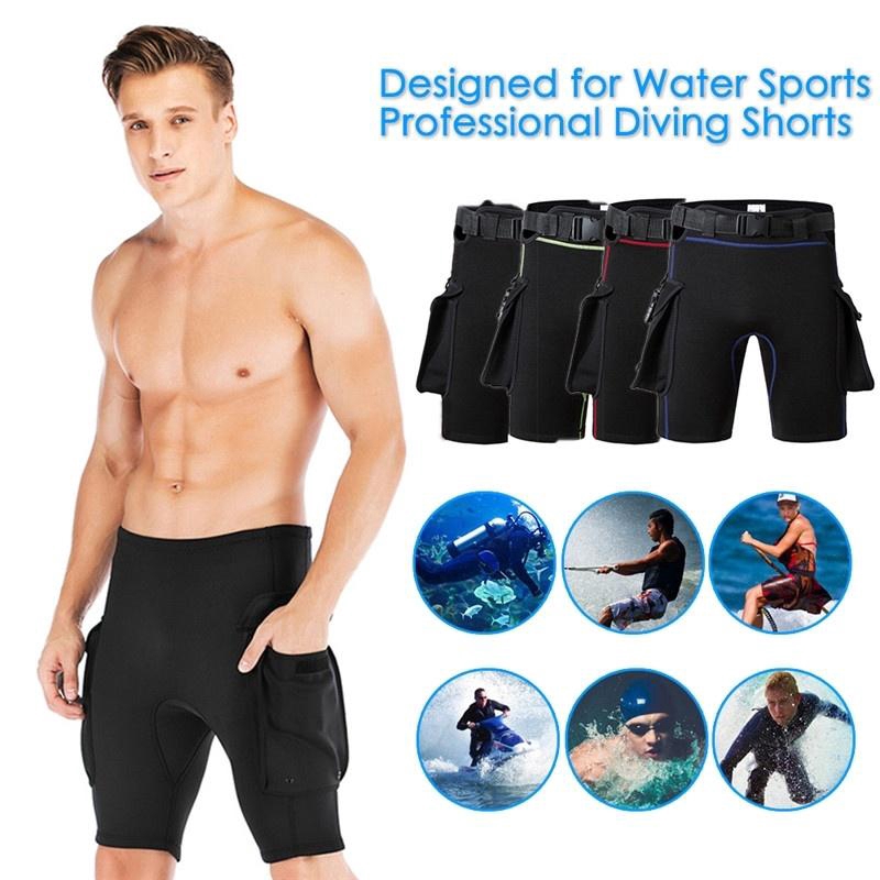 Ready Stock 2MM Neoprene Swimming Trunks Diving Shorts Sport Shorts