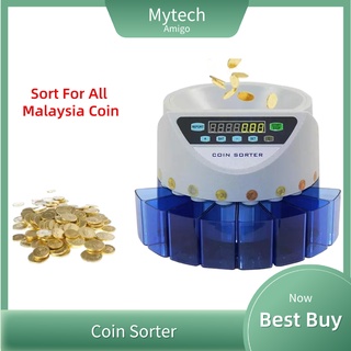 High speed electronic coin sorter counter machine