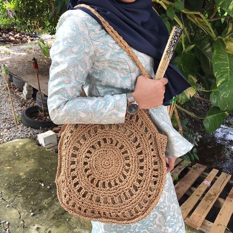 READY STOCK SHIP 2 DAY Bali Rattan Bag Round Rectangle Bag Rotan Beg Sling Bag Hand Bag Malaysia Shop Outing Event