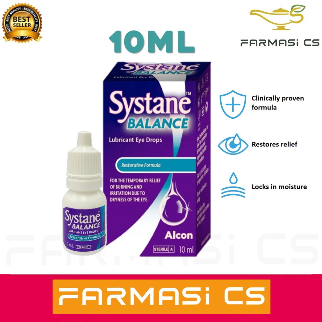 Clearance Alcon Systane Balance Lubricant Eye Drops 10ml EXP12/2023