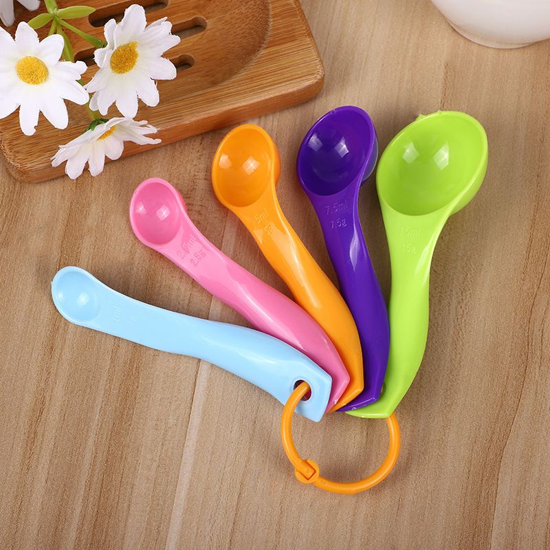 5pcs/set Colourful Measuring Spoon for Baking and Cooking
